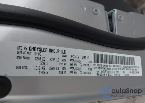 2010 Dodge Journey Sxt из США, поврежденный, VIN 3D4PG5FV3AT138116